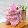 Rose Pink Plush Toy Stuffed Animal Doll Cartoon Decoration Kids Gift