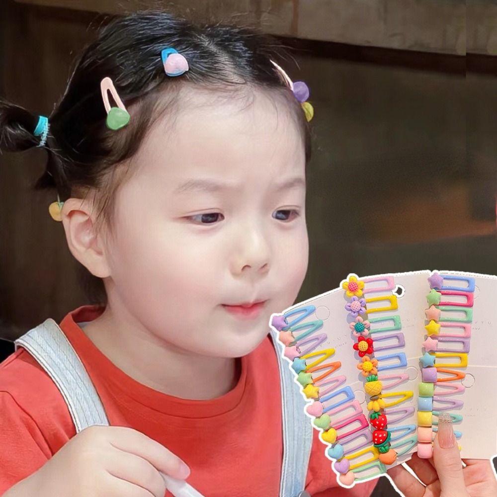 5/6PCS/set Cute Fruit Hairpins Mini Headband New BB Clip  For Kids