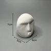 Abstract Stone Human Face Plaster Statue Desk Decoration Ornaments Creative Artwork Characters Sculpture Room Aesthetic Decor
