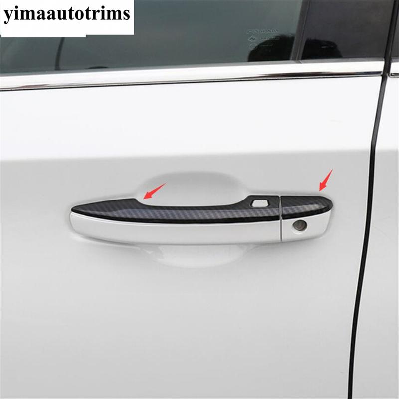 Car Outside Door Handle Decoration Cover Trim Fit For Honda Accord 10th 2018 - ABS Chrome / Carbon Fiber Look Accessories