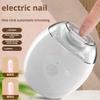 Безболезненный электрический триммер для ногтей Автоматический кусачки со светодиодной подсветкой Заменяемая шлифовальная головка Перезаряжаемый Для ухода за ногтями младенцев и взрослых