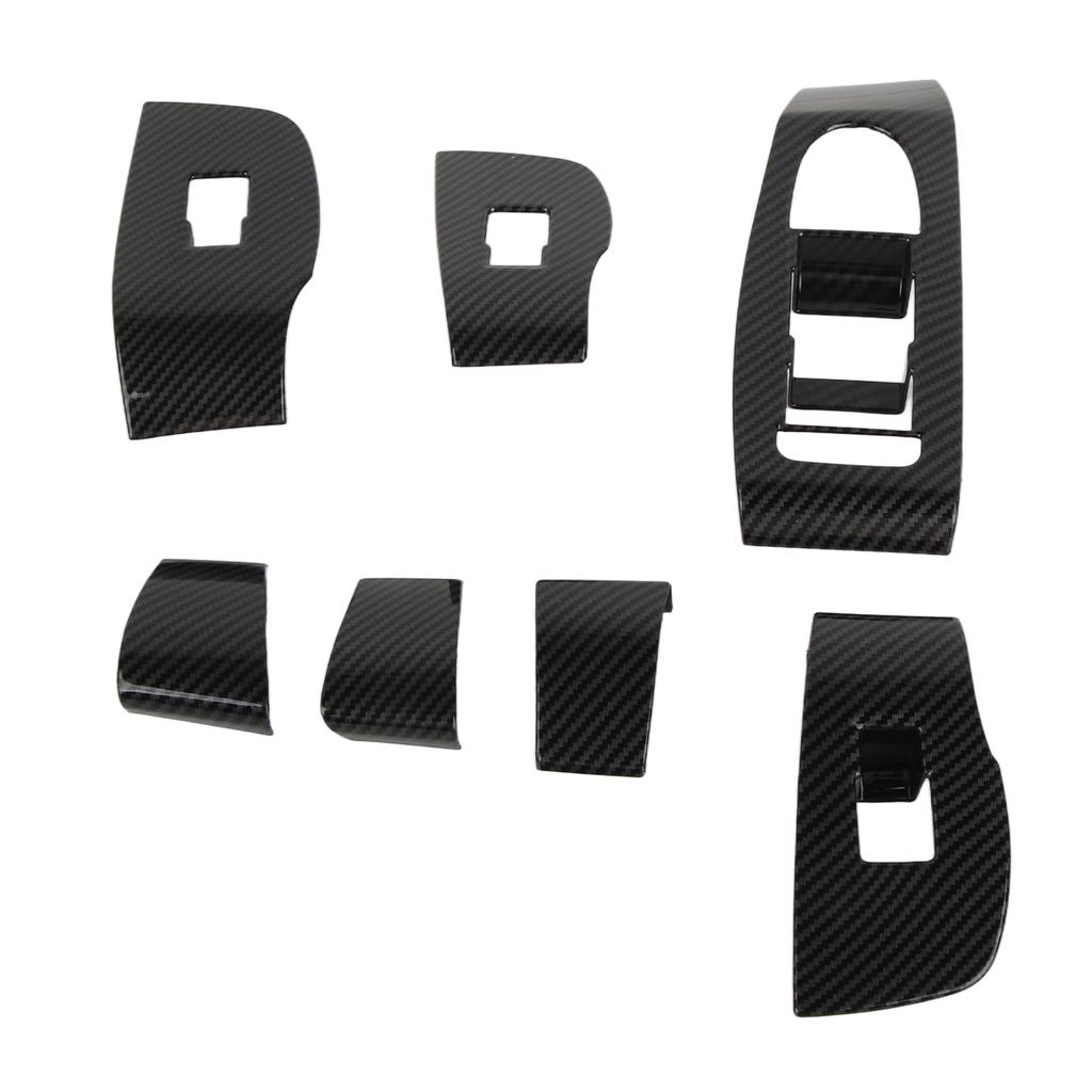 7 шт. Крышка панели переключателя окна двери из углеродного волокна для замены Mazda 3 Hatchback 3 Sedan