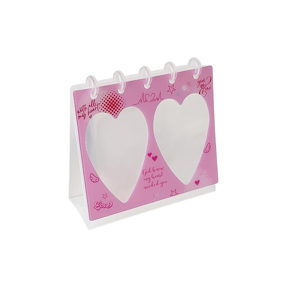 Transparent Flip Up Photocard Holder Cat Dog Photo Album Durable Card Display Rack Birthday Gift