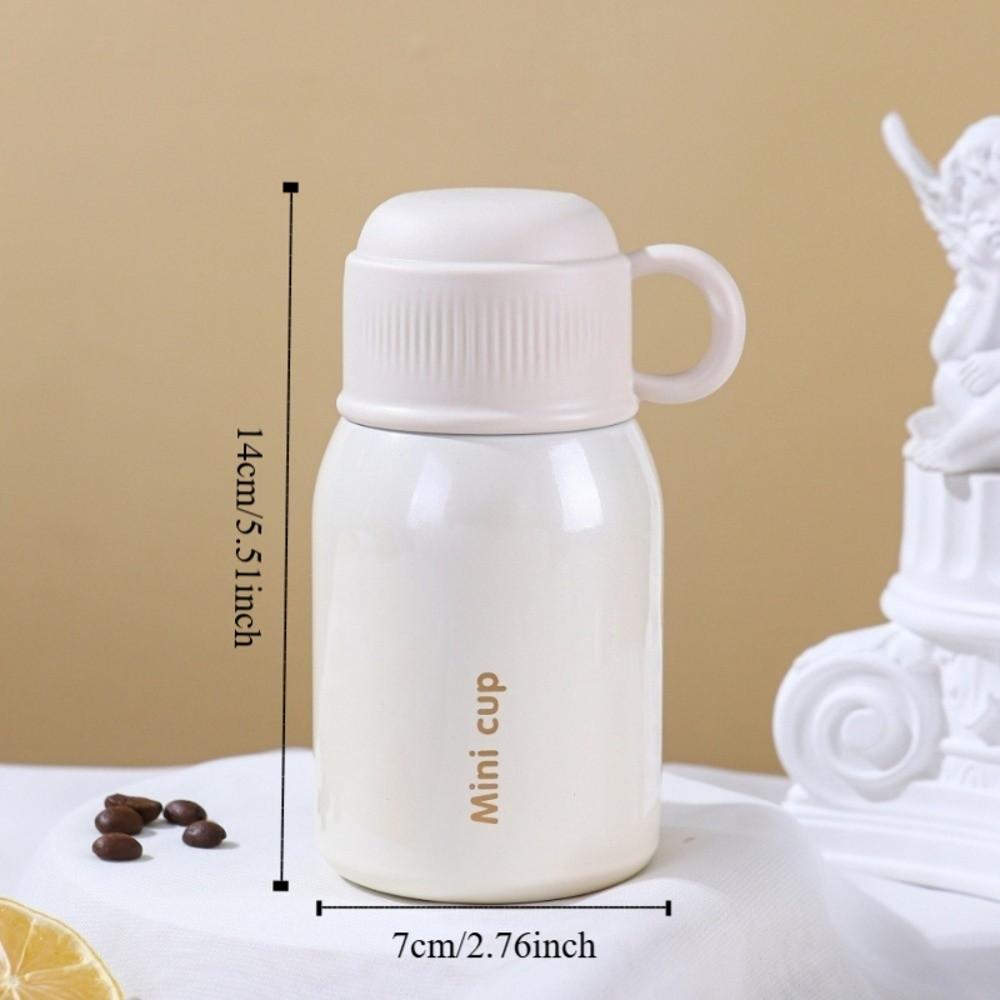 Stainless Steel Vacuum Flask Double Layered Mini Pocket Cup Portable Sports Water Bottle  Travel