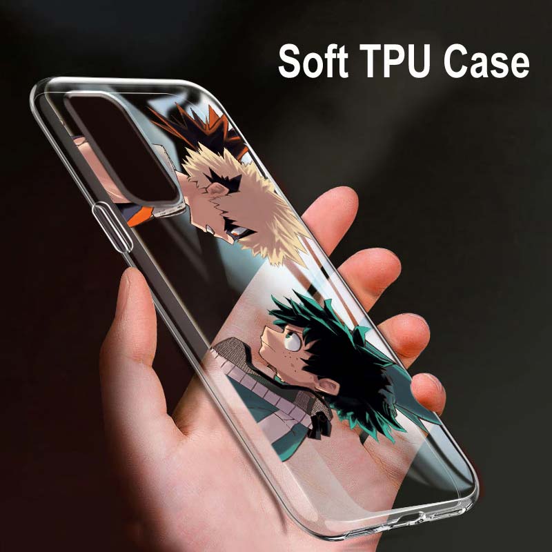 Прозрачный мягкий чехол для телефона Boku My Hero Academia для OPPO Reno7 SE 6 5 ZF 4G 5G Find X2 X3 Neo Lite Pro Plus