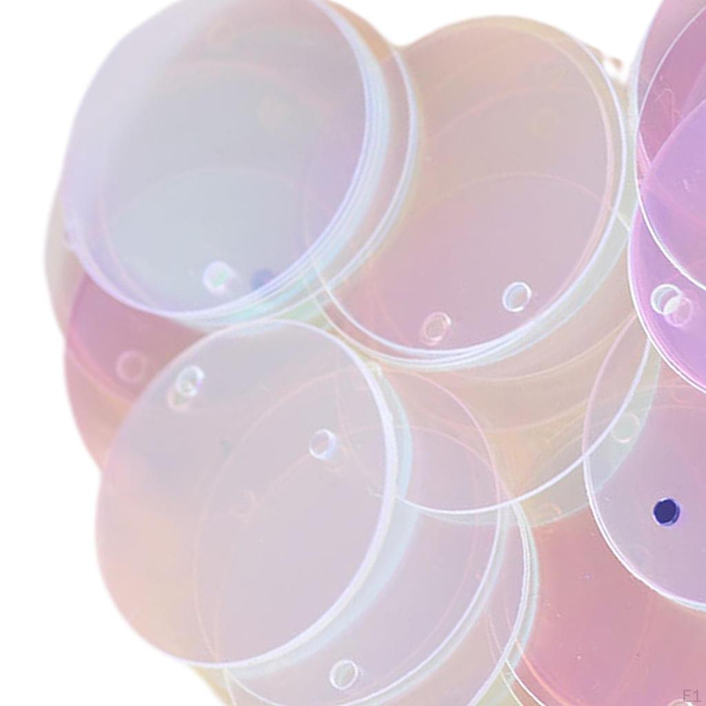 85 Pieces 20mm Flat Round Loose Sequins Hairpins Decorative Patches DIY Dress Accessories Set for