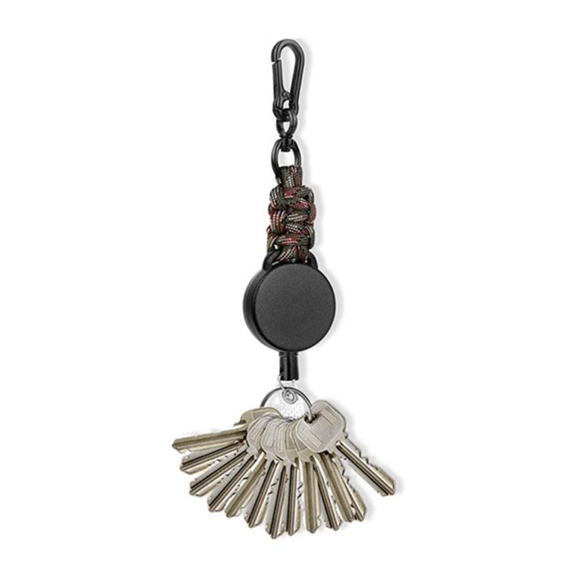 Heave Duty Badge Reels Retractable Keychain Badge Holders Reel Carabiner Badge Holder for Card Name Keychain