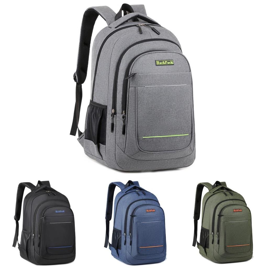 Oxford Fabric Large Capacity Student Backpack With Breathable Straps For Middle School And High School Students