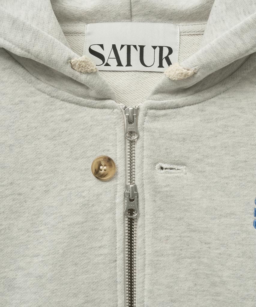 Худи на молнии Satur Theo Cotton All Day, цвет Art Blue