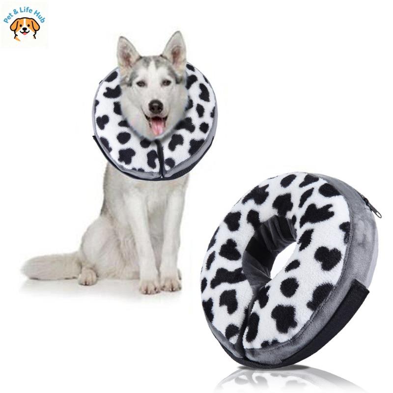 Dog products-inflatable pet protection neck collar leash Elizabeth collar pet grooming protection neck wrap pet supplies