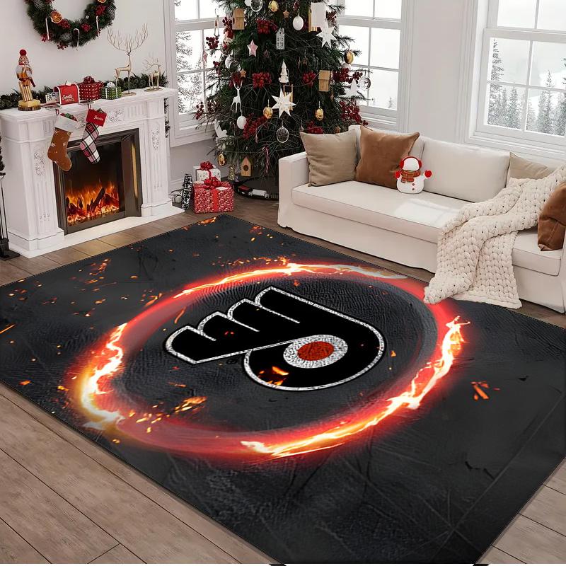 Philadelphia Flyers Rug Area rug for Livingroom, Bedroom, Palyroom, Chair Rug, Office Rug, Floor mat, Large Size Fan Christmas Birthday gift