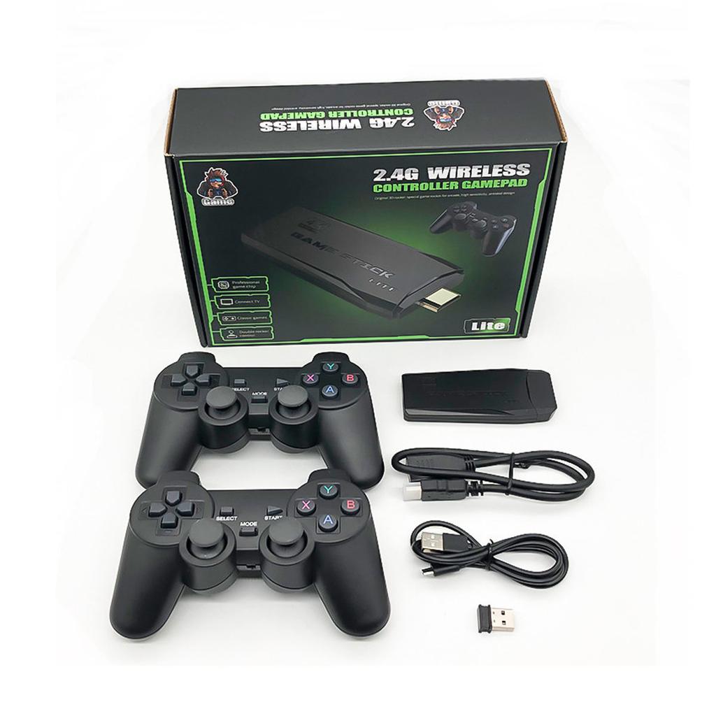 Игровая приставка M8 M15 Pro Game Stick 4K HD, 64 ГБ, 3D RetroTV, игровая консоль, дизайн P5, беспроводной контроллер, классические эмуляторы