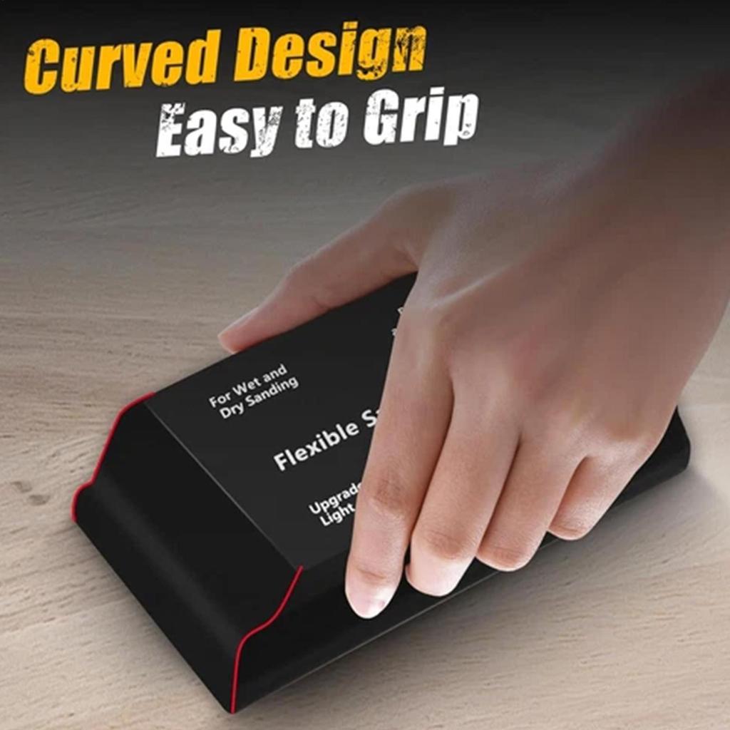 Набор из 7 шлифовальных блоков для кузова автомобиля, автомобильные шлифовальные блоки, гибкая пена ЭВА, набор шлифовальных блоков для мокрого или сухого шлифования