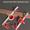 Adjustable Multi Combination Ruler 45° and 90° Angle Angle Protractor Tools Set  Carpenter