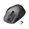ELECOM Wireless Mouse 8 Perfect (Receiver Included), Small, Compact, Buttons, Quiet, Laser, Grip, Black, M-XGS20DLSBK