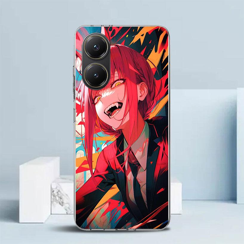 Чехол для телефона Chainsaw Man Makima для Xiaomi Poco F7 Ultra X5 X6 X7 Pro M7 Redmi 15C 15 13C 13 12C 12 10C 10 10A 9 9C 9A 9T Cove