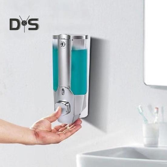 Настенный ручной дозатор мыла объемом 350 мл для ванной комнаты, легко заполняемый дозатор для душа с большой емкостью для шампуня и кондиционера