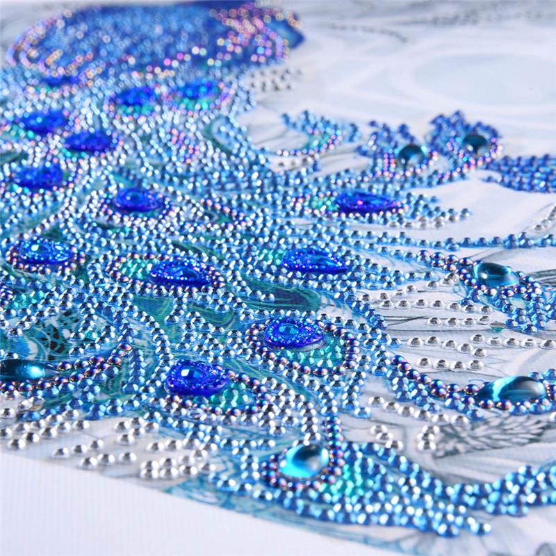 Частичный горный хрусталь павлин 5D DIY алмазная живопись специальные аксессуары для алмазов, алмазная вышивка