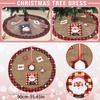 Christmas Tree Skirt Creative Exquisite Printing Santa Clauss Tree Bottom Decoration Christmas Supplies Ornaments