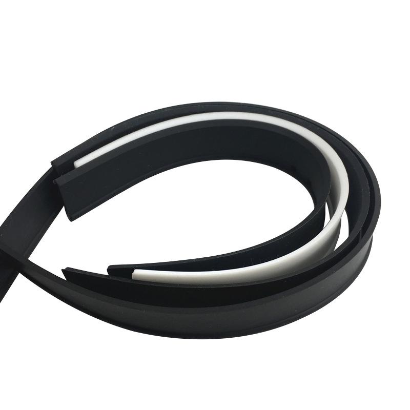 Glass Squeegee Replacement Rubber Blade - Black Window Scraper Accessory