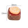 Hot Sale New 3d Artificial Mousse Crepe Cake Design Miniature Dessert Resin Charms for Keyring Bag Shoes