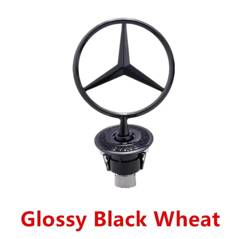 Горячая Автомобильная Наклейка 1 шт. Звезда На Капот Хромированный Значок 44 мм Логотип-Эмблема На Капот Автомобиля Для Mercedes Benz C E S Класса W204 W205 W211 W212