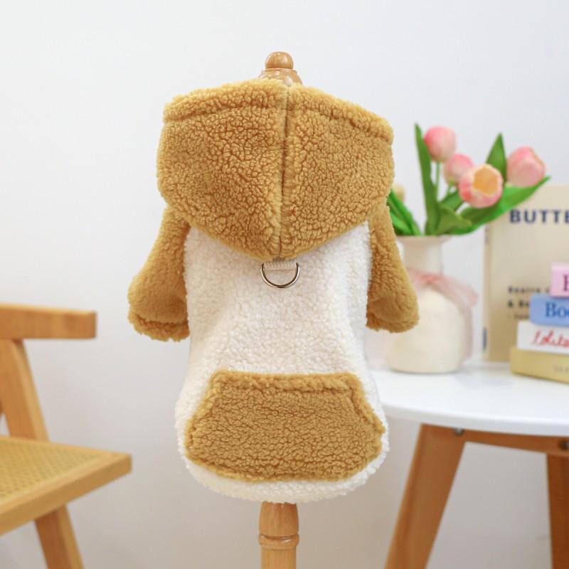 Pet Warm Fleece Dog Cat Hoodie Sweater Winter Coat Small Medium Large Dogs Cats Comfortable Casual Outfit