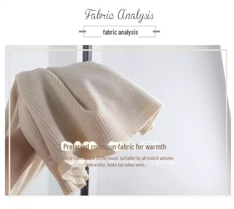 Длинное трикотажное платье-свитер в корейском стиле для женщин - свободный крой, длина до колена, идеально подходит для осени и зимы