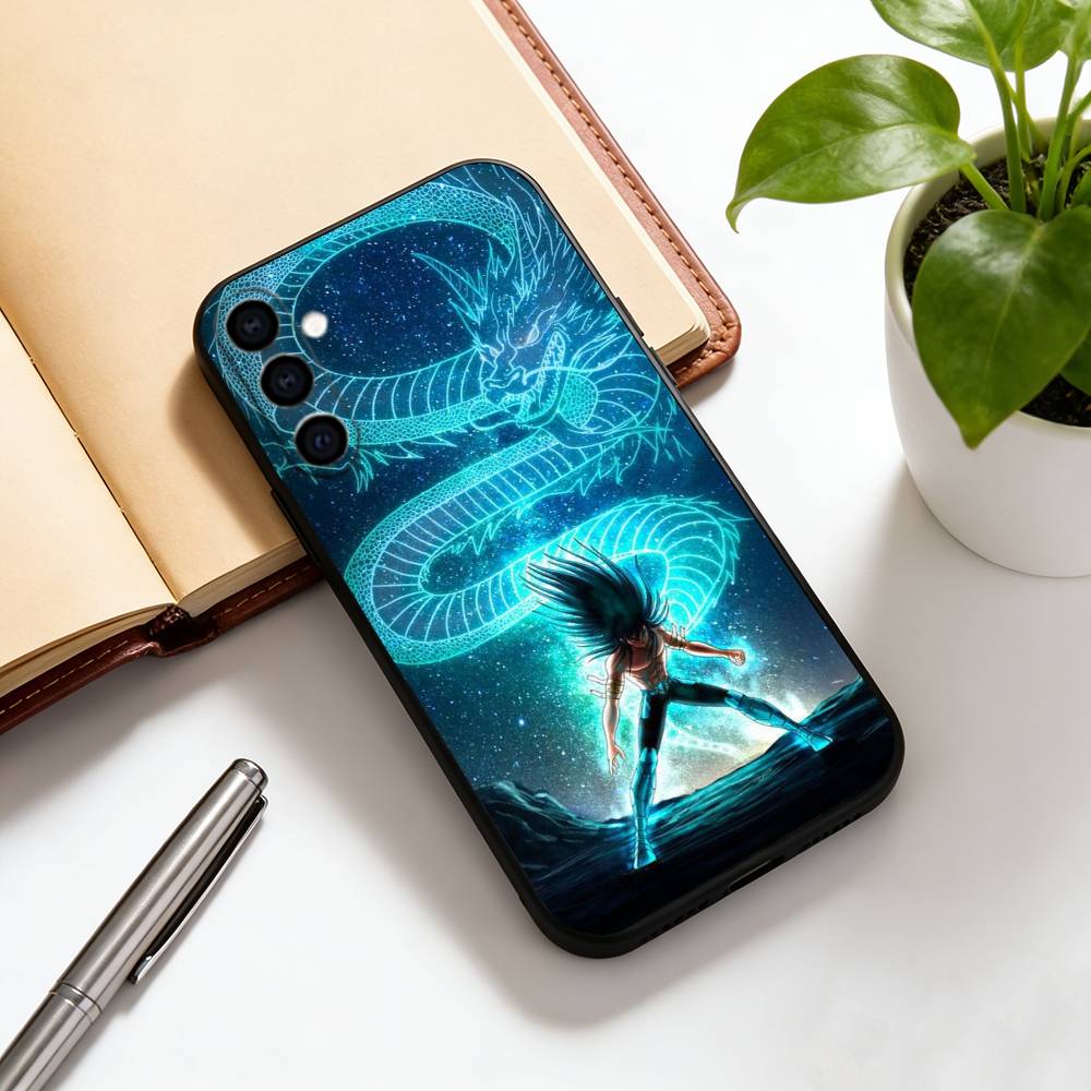 Чехол для телефона Saint Seiya Черный Силиконовый Мягкий Для Samsung Galaxy A73,A72,A71,A70,A53,A52,A51