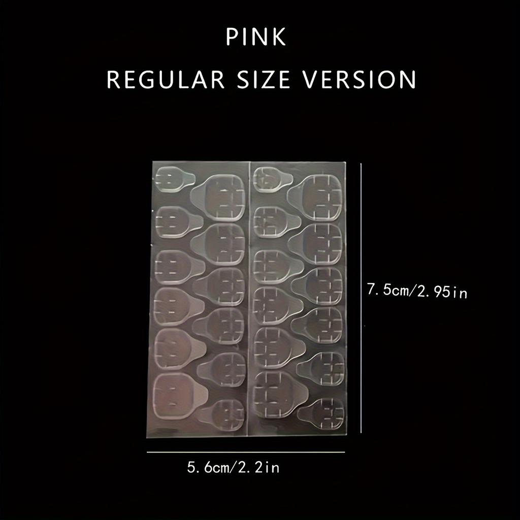 10 Sheet Double Sided Adhesive Tape Glue for Wearable False Nails Removable Clear Jelly Tabs Press On Nails Sticky Tape Glue