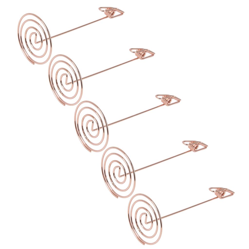 5 шт. держатель для карточек золото уникальный дизайн металл анти окисление многоцелевой стол нумб