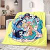 ONE PIECE Print Blanket Warm Comfortable Flannel Blanket Suitable for Bedrooms,Sofas, Beds,Chairs,Travel -QIAO75
