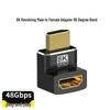 8K HDMI Адаптер 90° Штекер-Розетка для Телевизоров и Компьютеров
