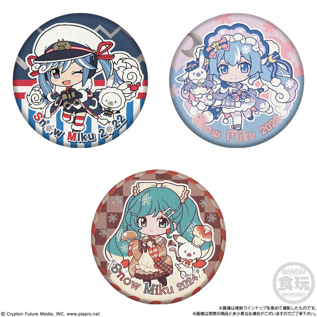 CAN BADGE COLLECTION SNOW MIKU2024 Коллекция значков Snow Candy Gum (Кан Мику) (14 штук) Игрушка/Жевание (Хацунэ Мику/Снежная Мику)