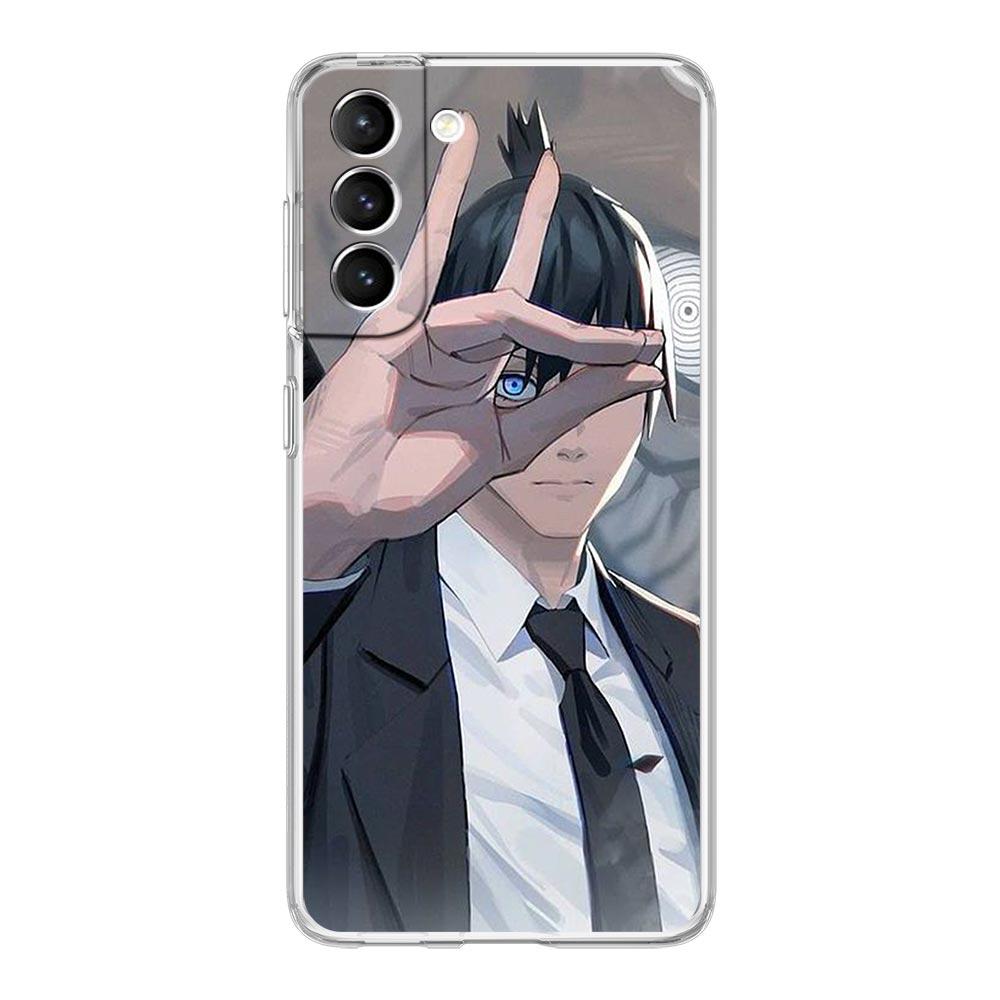 Чехол для телефона с изображением человека-бензопилы для Samsung Galaxy S22 5G S20 Ultra S21 FE 5G S10E S9 S8 S10 Plus Note 20 10, прозрачная силиконовая задняя крышка