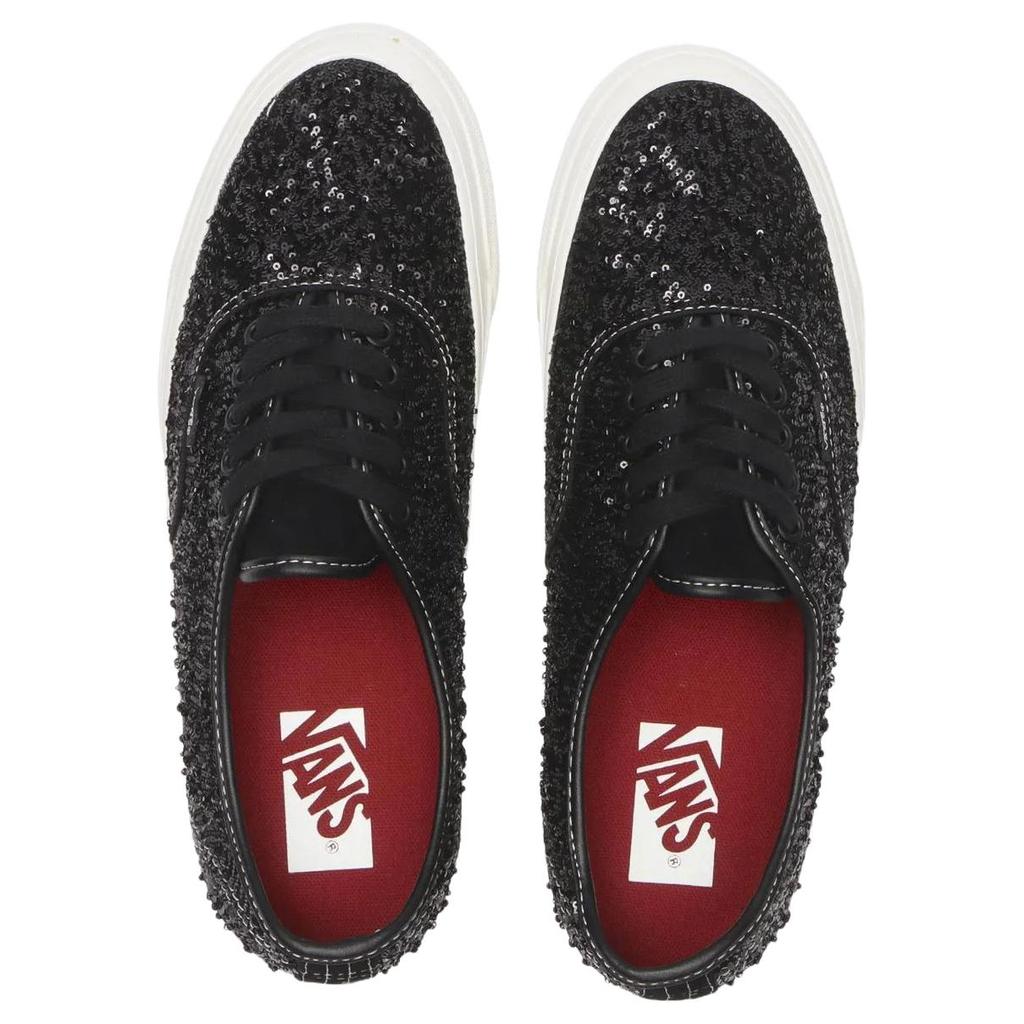 Vans Премиум Аутентичные 44 Блестящие Модные Поддерживающие Низкие Кеды для Скейтбординга Унисекс Кроссовки Черные VN000DB8BZW