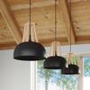Lampa Wisząca Satura 1 E27 Czarny  Wood Lumilo 03.139.90