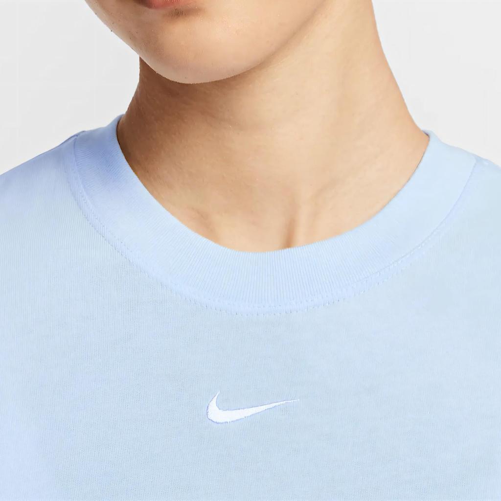Nike Sportswear Essential Simple Versatile Comfortable Skin-Friendly Moisture-Wicking Short Sleeve T-Shirt Women Tops Purple Blue DD1238-423