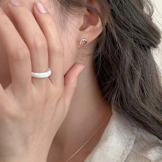 Матовое кольцо, регулируемое кольцо-отверстие, сверкающее, мечтательное, звездное, небо, сплав, кольцо, женское, ювелирное украшение для вечеринки, свидания, повседневной носки