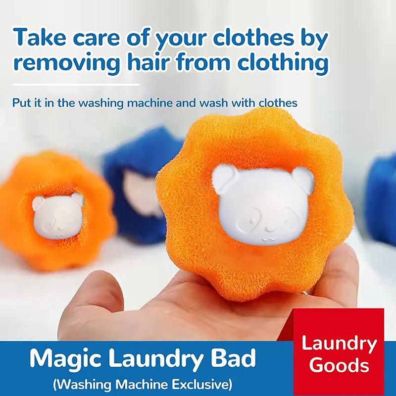 1/5Pcs Laundry Ball Kit Reusable Washing Machine Hair Remover Ball Cleaning Lint Fuzz Pet Hairs Clothes Household Product