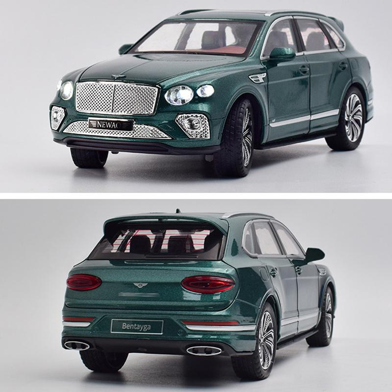 1/24 масштаб Bentley Bentayga, литая под давлением модель автомобиля, игрушечный автомобиль с откатным механизмом, звуком и светом для детей, коллекция подарков для мальчиков и девочек