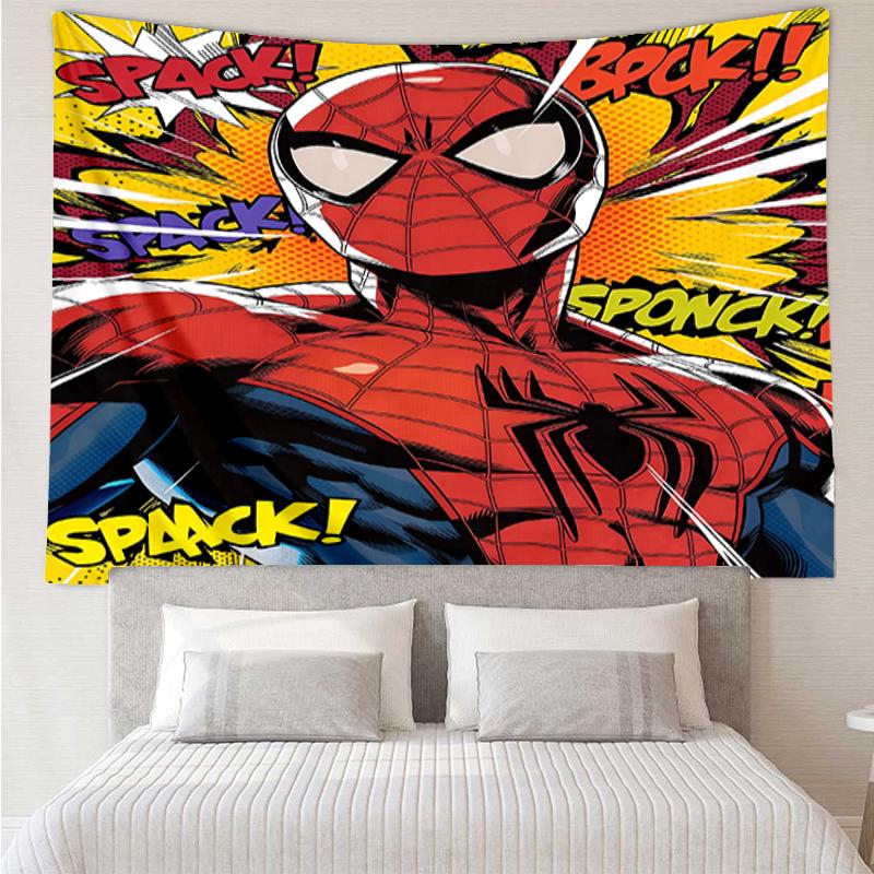 Spider Print Tapestry, Backdrop, Easy Setup, Ideal for Bedroom, Office & Living Room, with Aesthetic Wall Hanging Decor.