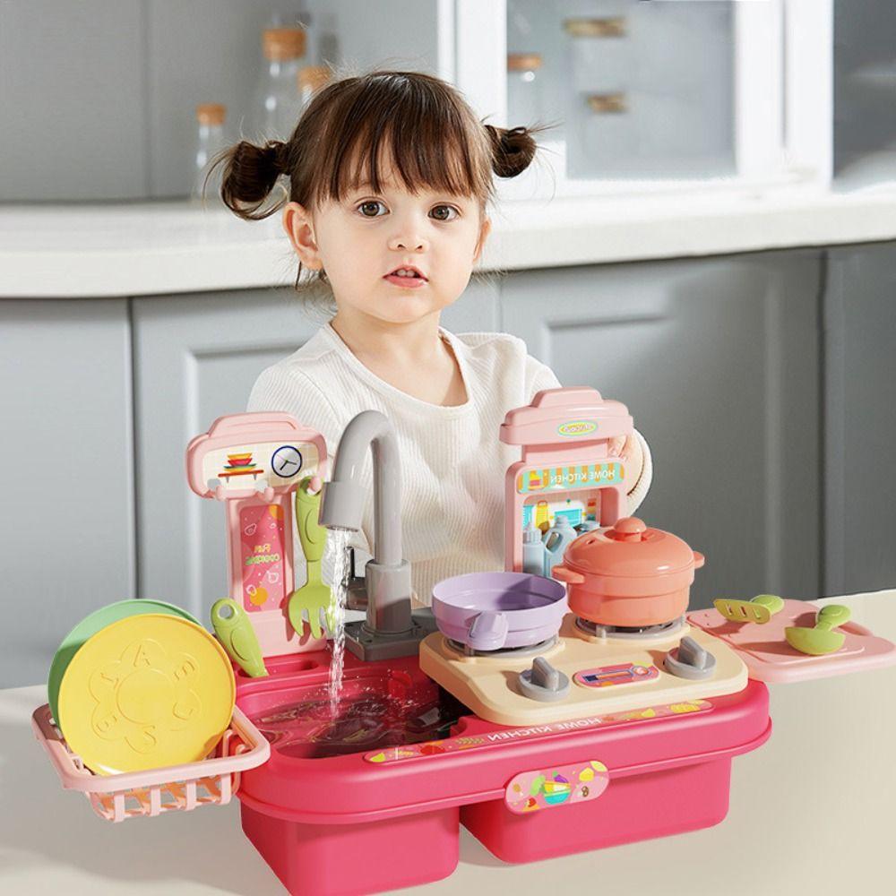 Play House Children's Dishwasher Toys Electric Mini Kitchen Set New Simulation Kitchen Toys