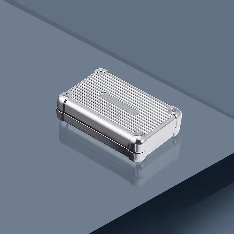 1 шт. Портативный дорожный EDC толкающая карта-спиннер Модные игрушки для снятия стресса Форма чемодана Полностью металлический бесконечный слайдер Игрушка-фиджет