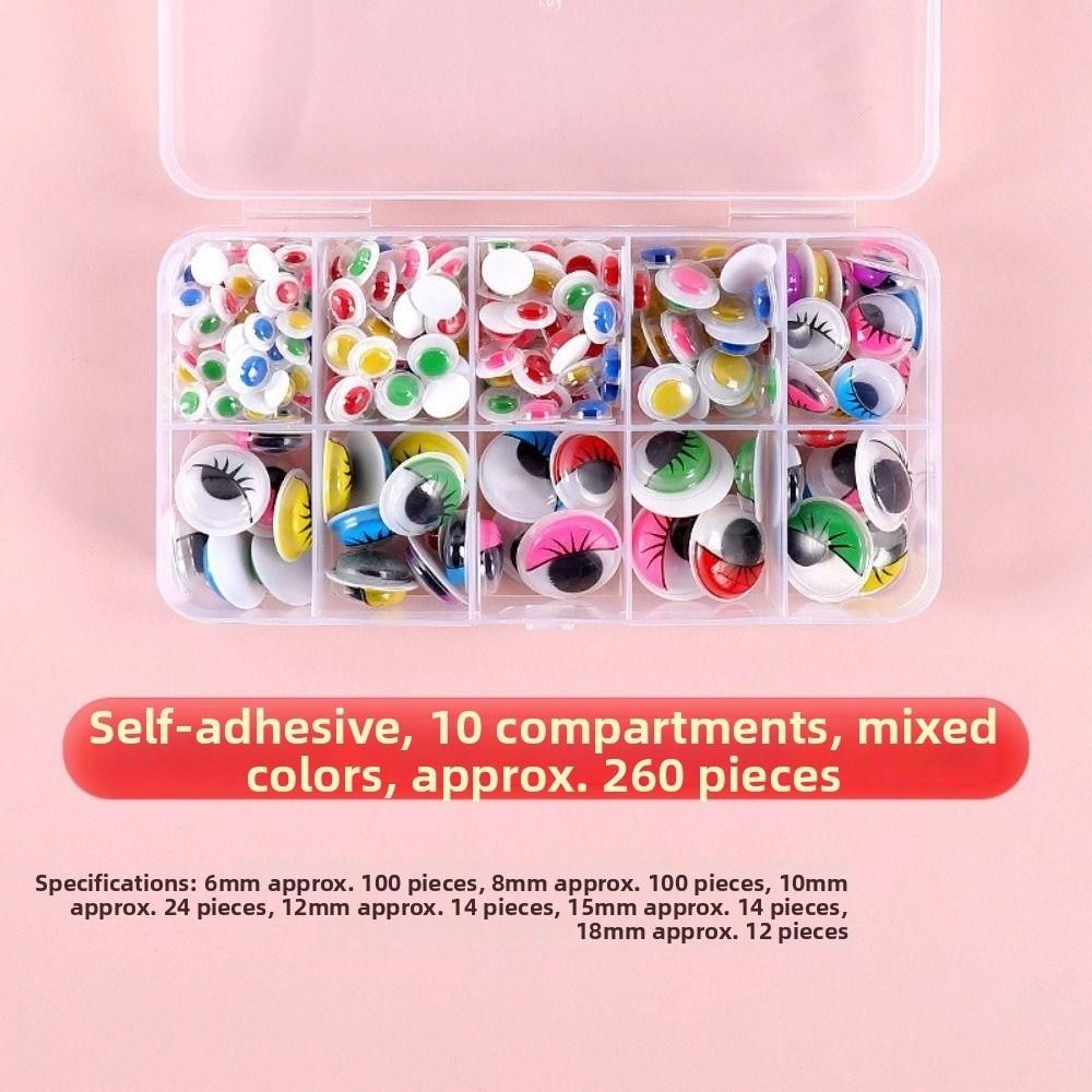 50/100pcs/bag DIY Dolls Activity Eyes 3D Dolls Eyes Accessories Toys Wiggling Moving Eyes