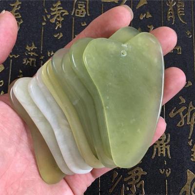 Массажеры для ухода за лицом Gua Sha, скребок для нефритовой доски, китайский традиционный инструмент для скребка из нефрита