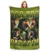 Italian Brainrot Tralalelo Tralala Tung Tung Tung Sahur Meme  Fuzzy Blankets  Novelty Throw Blanket for Home Plush Thin Quilt