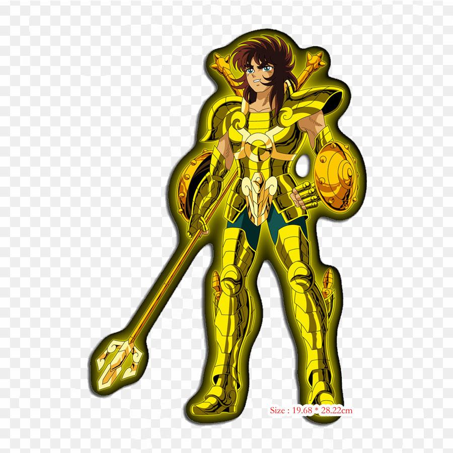 Leo Aiolia Pegasus Seiya Phoenix Ikki Iron On Patches For Clothing Applique Stickers On Clothes Heat-Sensitive Custom Patch