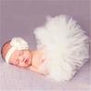 Photography Props Infant Costume Outfit Cute Princess Handmade Crochet Flower Cap