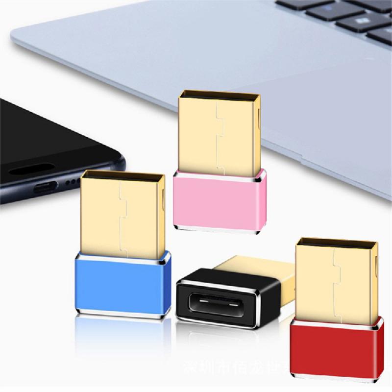 USB 2.0 USB A Папа к Type C Мама Разъем Переходник Тип USB C Стандартная Зарядка Передача Данных Аксессуары для Мобильных Телефонов